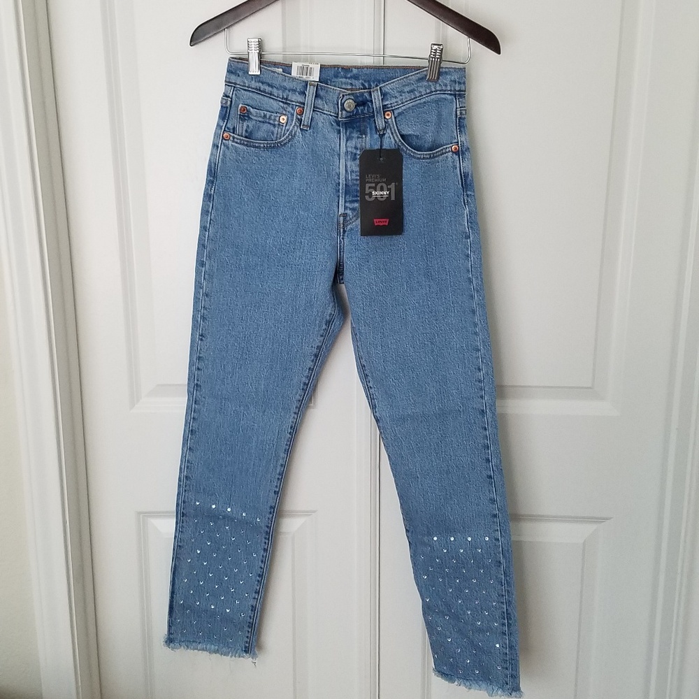 👽 Levi's 501 high rise skinny jeans - Picture 3 of 8
